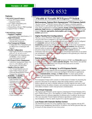 PEX8532-BCRDK datasheet  